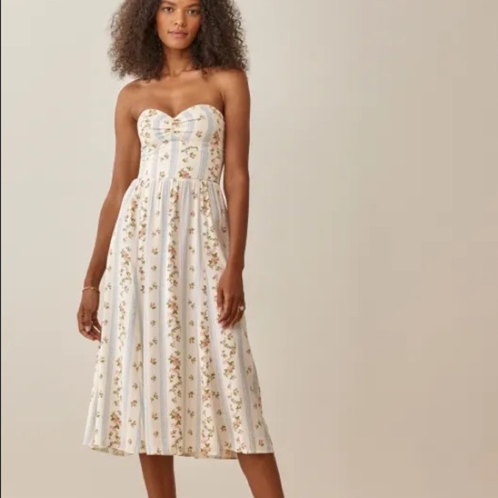 Reformation Strapless Dress NWT